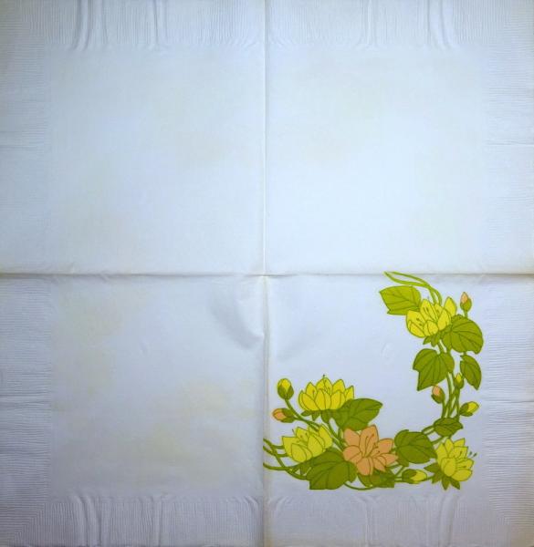 092 Flowers Others - 3 ply (beige) - Maki